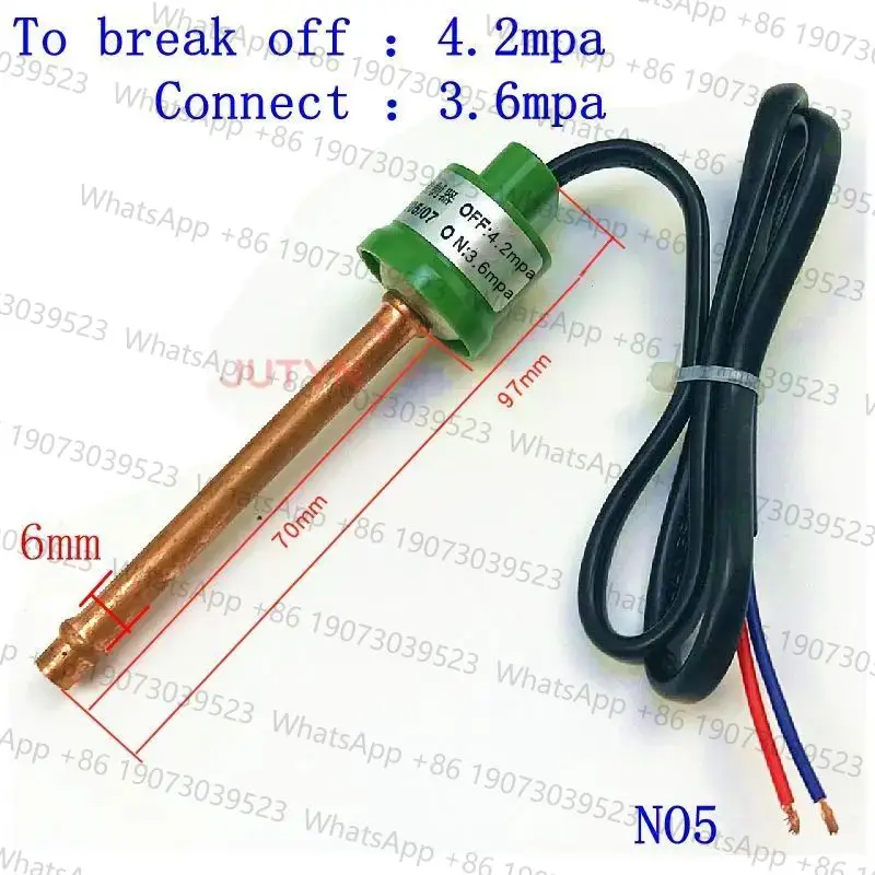 R410 air conditioner high pressure sensor control switch insert protection switch heat pump refrigerator compressor repair parts