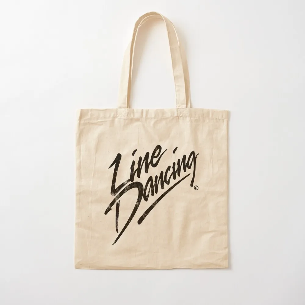 LINE DANCING HANDWRITTEN, BY SUBGIRL Tote Bag Portable shopping bag great bag Canvas for women bags luxury women