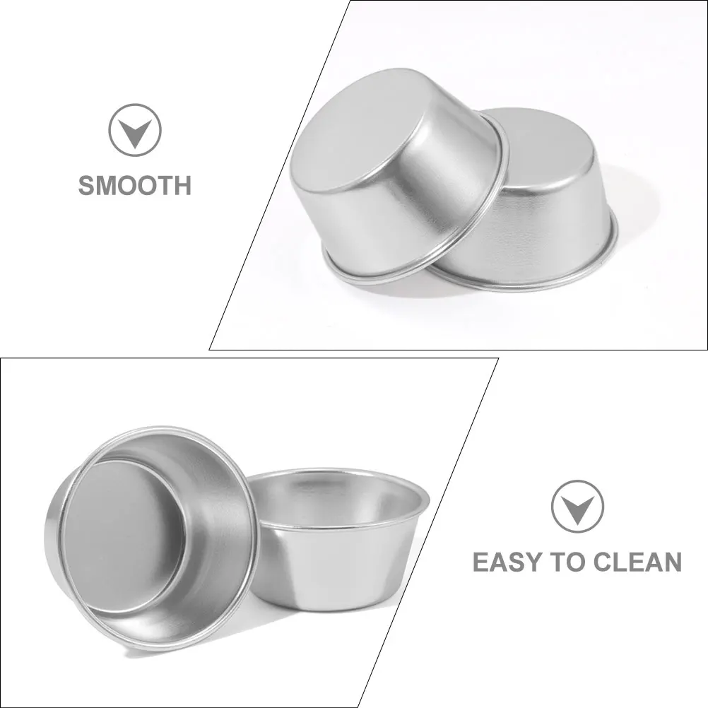 

6Pcs Cake Tins Carbon Steel Molds for Baking Pies Quiches Jellies Muffins Muffin Mold Cake Mold Egg Tart Molds