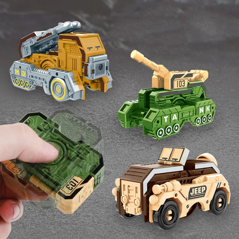 New Children's Military Series Deformation Finger Gyro Stress Relief Educational Toys Creative Fingertip Spinning Gyro Kids Toys