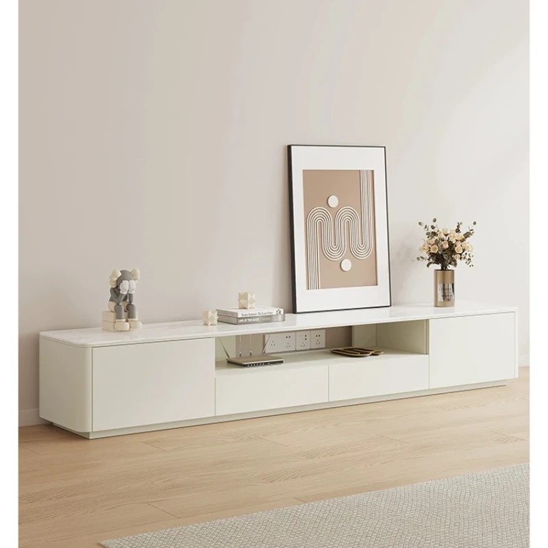 

Warm white, TV cabinet, coffee table combination, TV cabinet