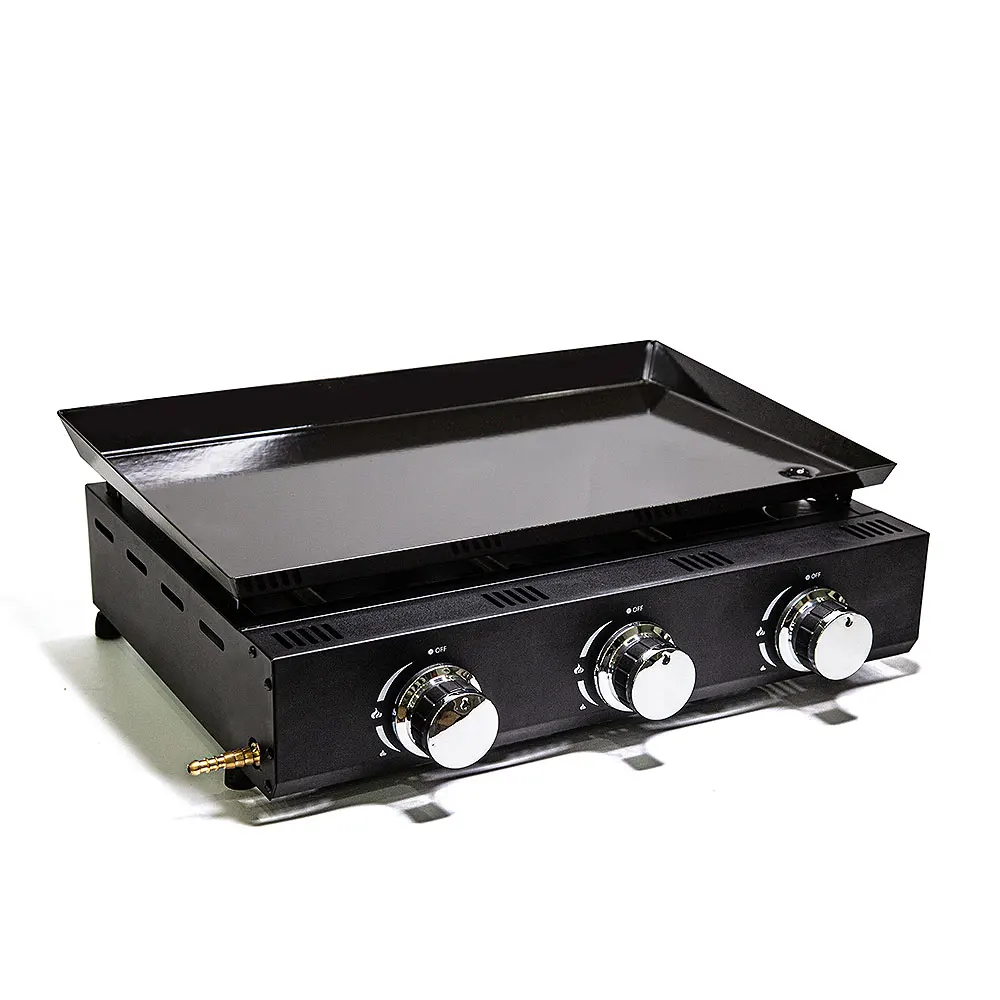 3 Burner Gas/ Electric Cooker With Oven Commercial 3 Burner Gas Stove Oven Grill Griddle