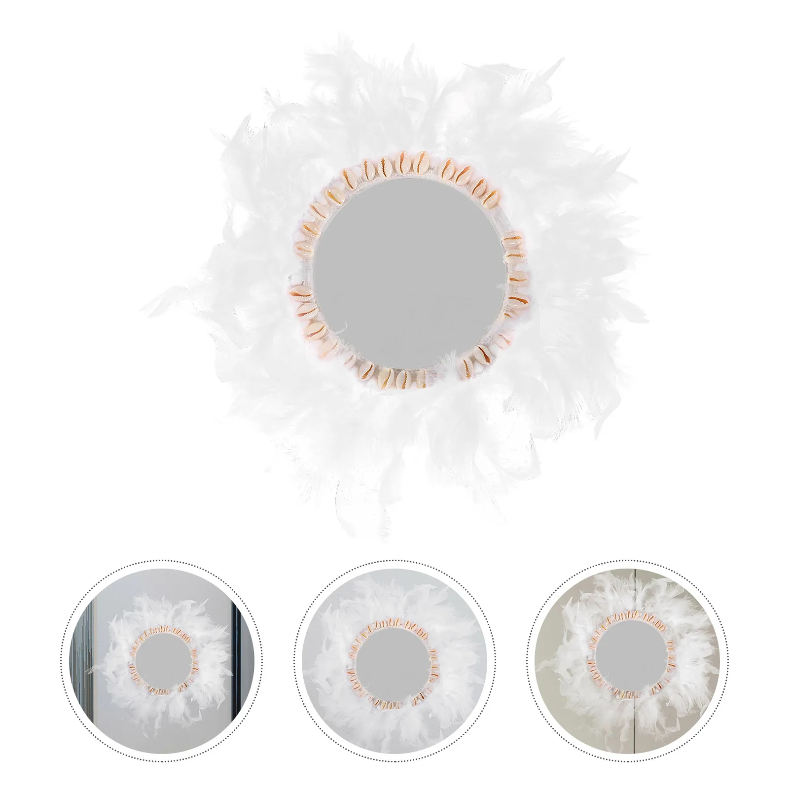 

Mirror Decoration Hanging Decorative Decorations Wall Ornament Pendant Elder