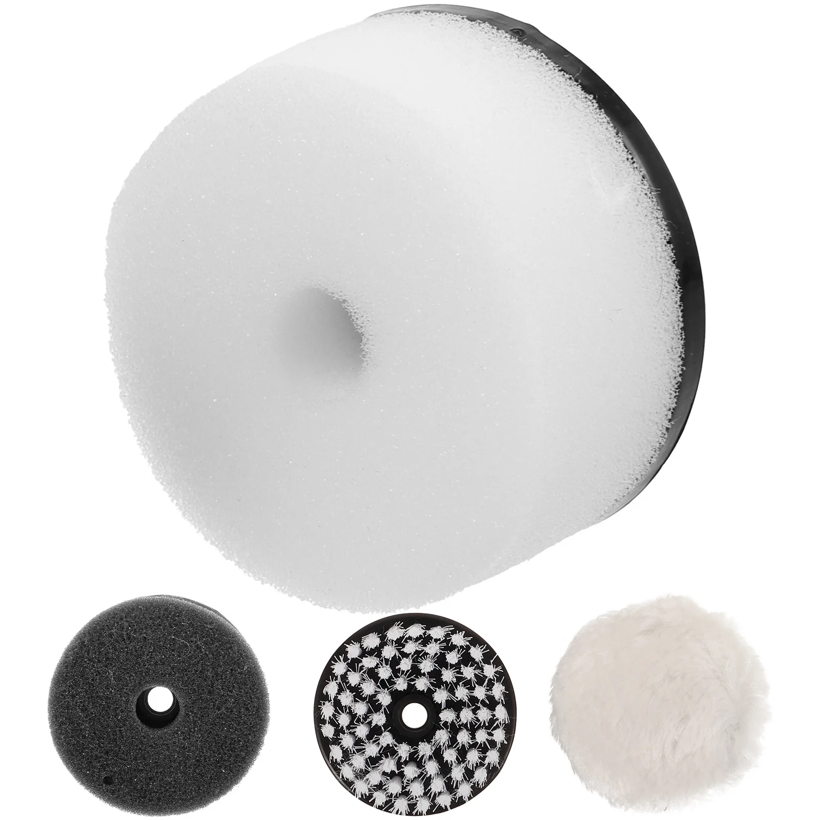 4pcs Shoe Polishing Brush Set For Cleaning Dust Removal Electric Shoe Polisher Replacement Suede Scrubber Sneaker Boot