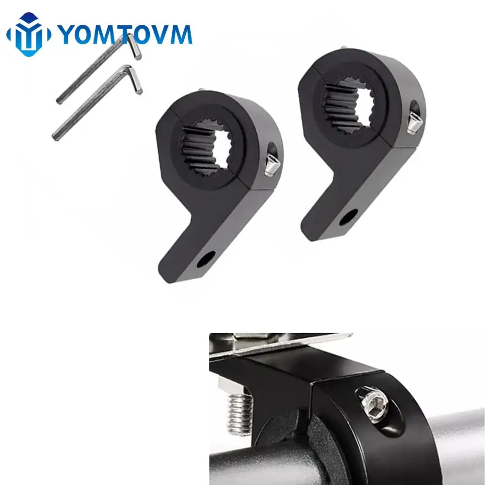 2PCS Motorcycle LED Headlight Clamps Bracket Head Light Lamp Holder Support For Motorcycle Motorbike Spotlights Fog Light Mount