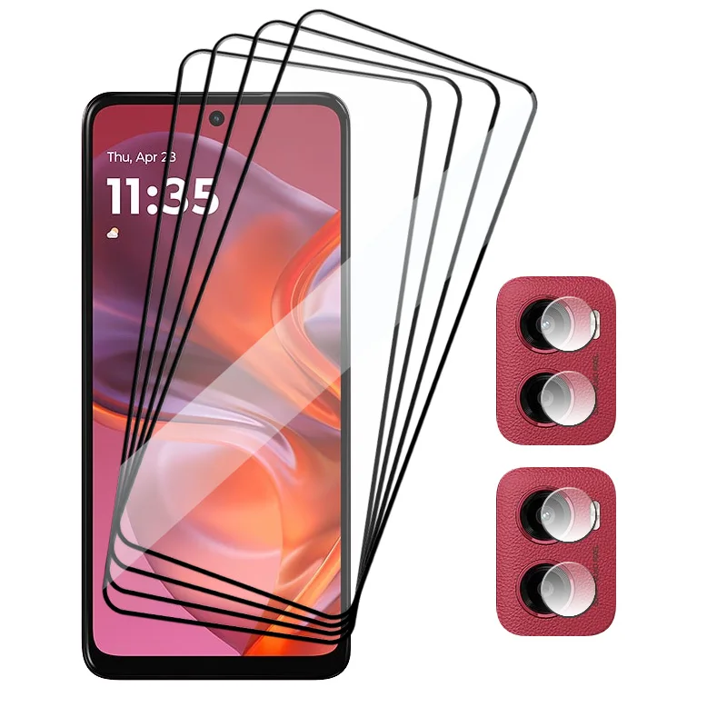 

Upgrade Glass For Motorola Moto G05 Screen Protector 9H Anti-Scratch Front film G05 Soft Fiber Camera film