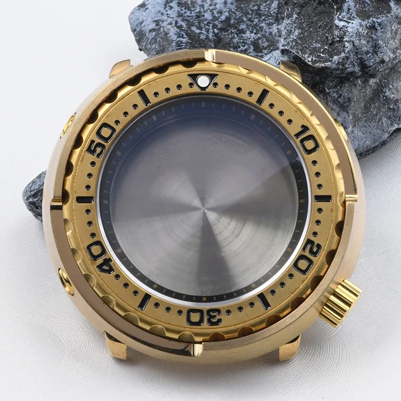 Heimdallr Aluminum Bronze SBBN031 Watch Case 47mm For Seiko Canned Tuna NH35 NH36 4R 6R Automatic Movement Sapphire 30Bar