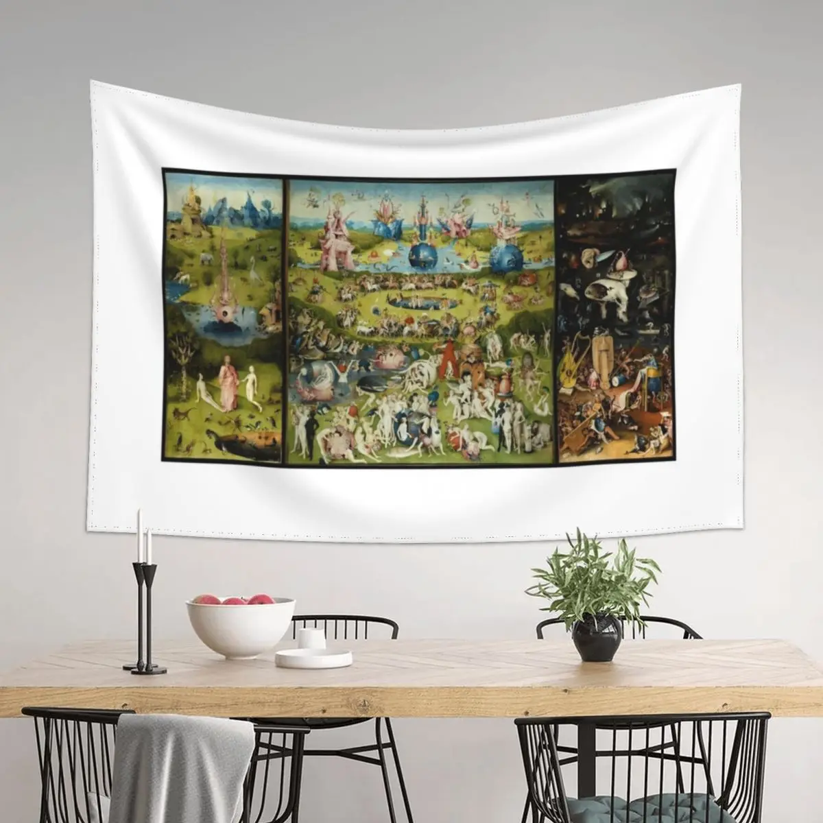 

the garden of eartlhy delights Tapestry Carpet Wall Bedroom Deco Aesthetic Room Decorations Tapestry