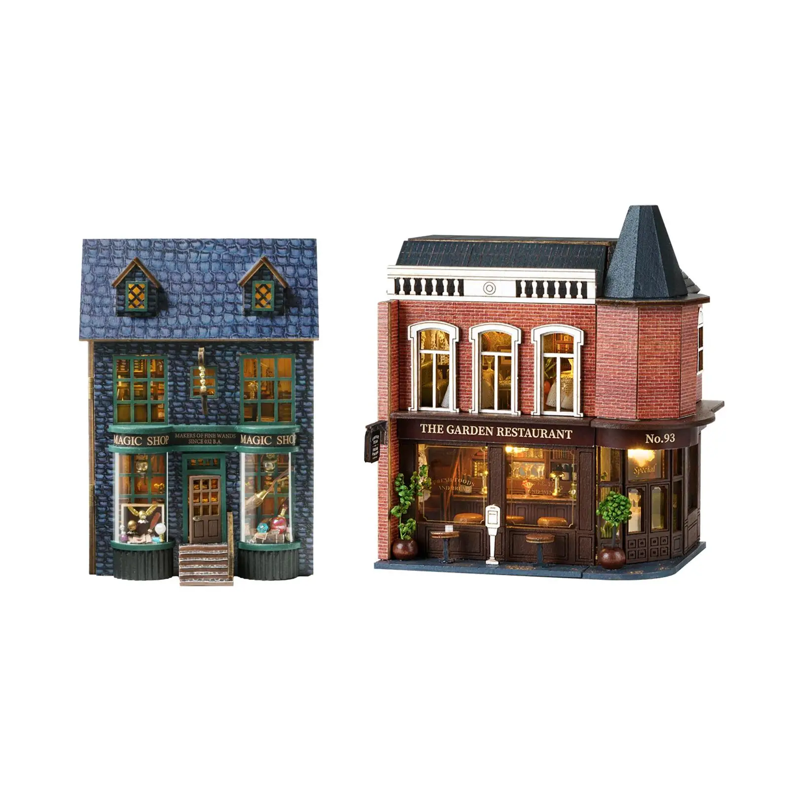 DIY Wooden Miniature Dollhouse Kits Tiny House Toys for Boy Girls Children
