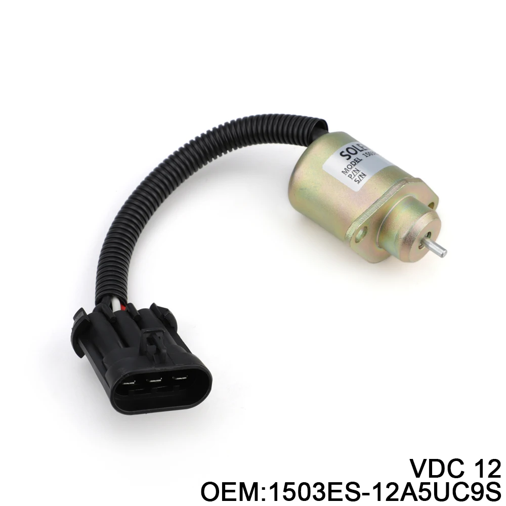 

12V Fuel Stop Solenoid 1503ES-12A5UC9S SA-4561-T for Kubota V1505 R90 Thermo King Yanmar Engine