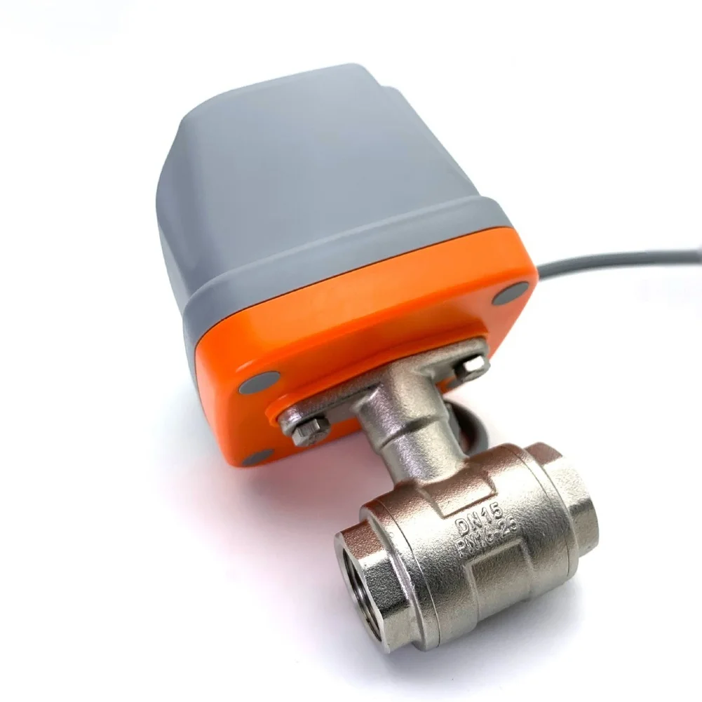 Electric Stainless Steel Ball Valve DC12V 24V Normally Closed DN15 DN20 For Water Pipeline Flow Control Industrial Automation