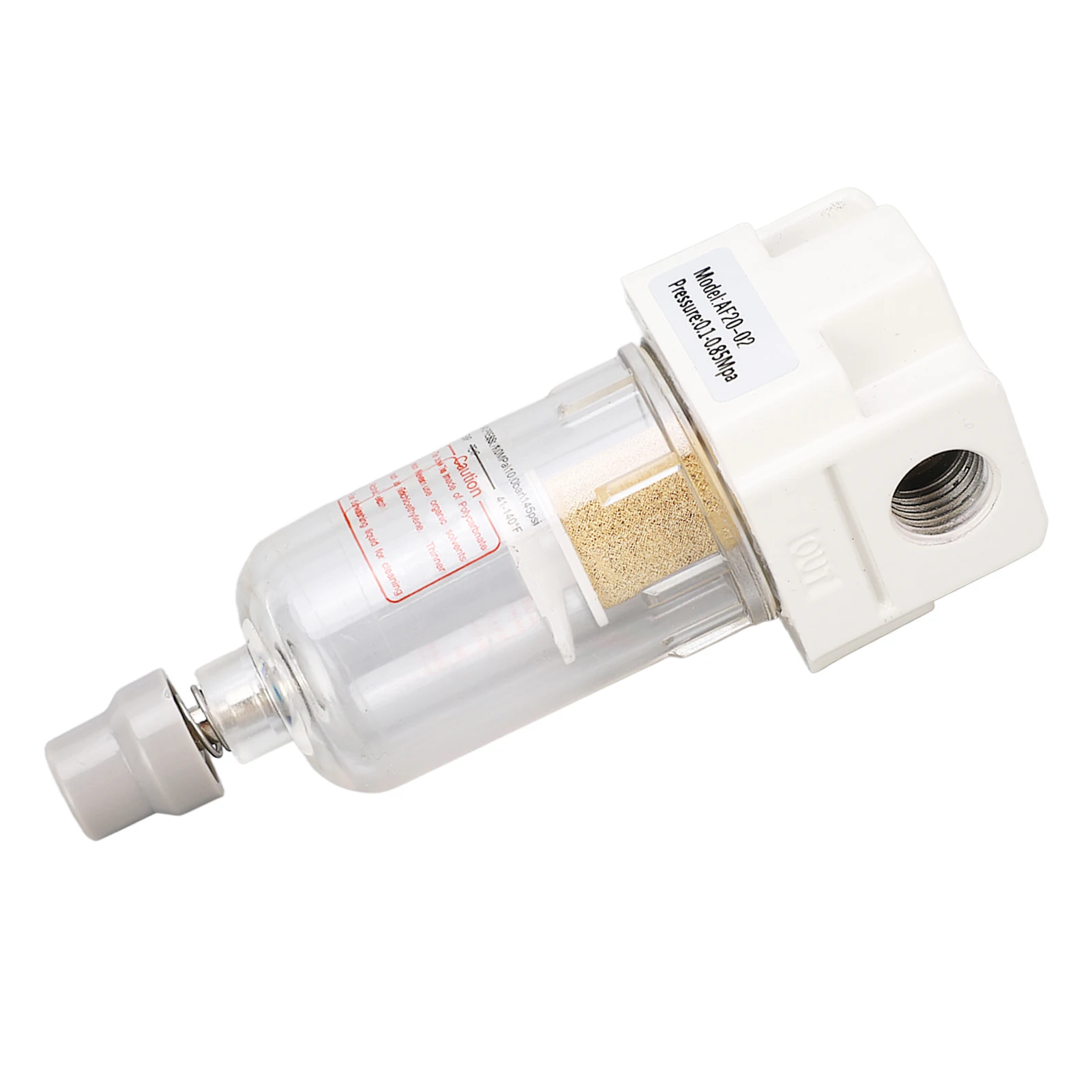 Compressed Air Regulator G1/4in Air Line Filter Pressure Regulator Air Compressor Pipe Accessory 0.1‑0.85Mpa Drain Function