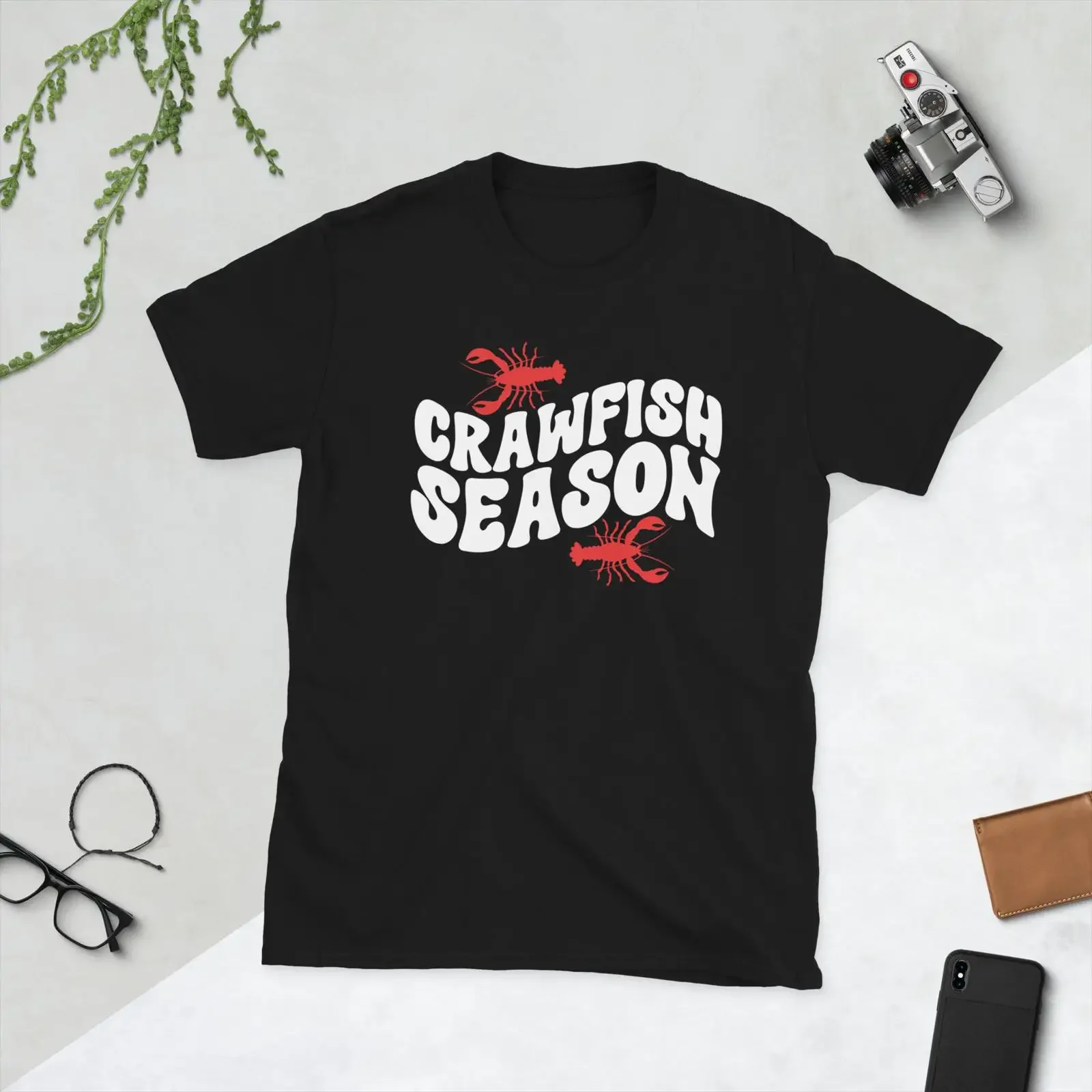Funny Crawfish Boil Lover Season T Shirt vintage Washed homme Slightly streetwear Stretched Stylish Breathable fashion