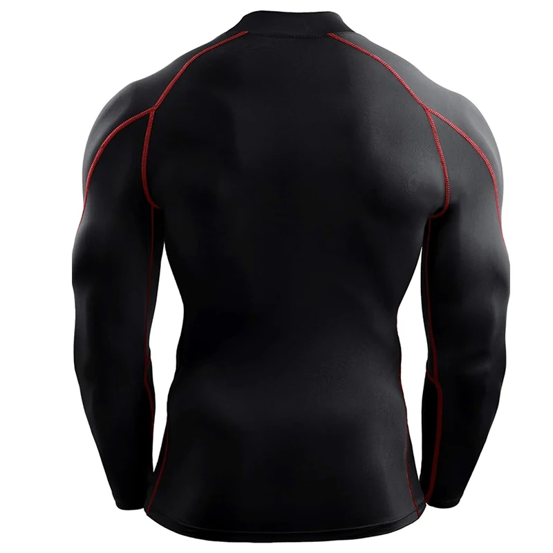 Men's Running T Shirt Sportswear Long Sleeve Male Tracksuit Elastic Rashgard Gym Fitness Tights Training Compression T-shirt Men image 5