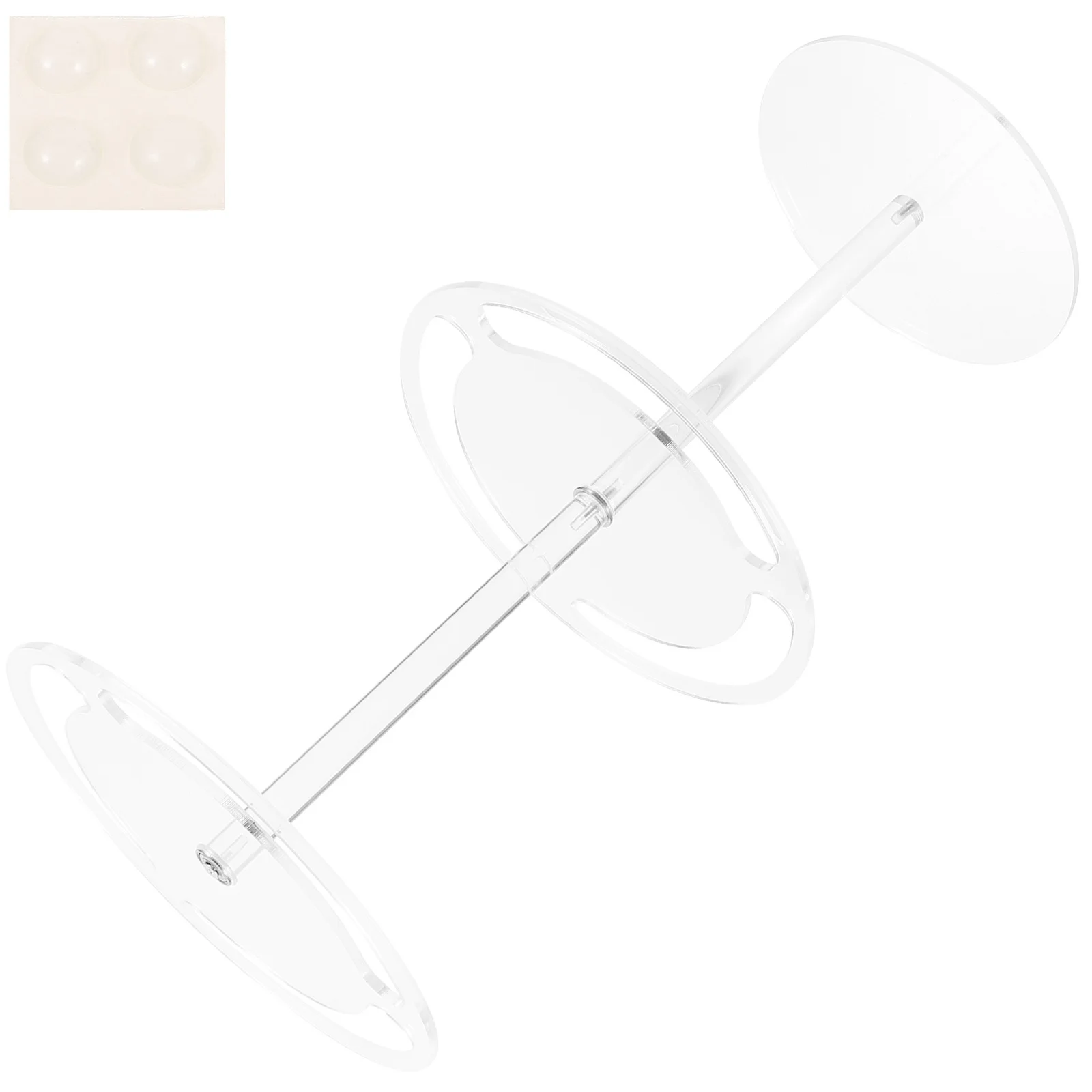 

Glasses Display Stand 360 Rotating Transparent Acrylic Sunglasses Organizer For Home Desktop Eyeglasses Holder Display