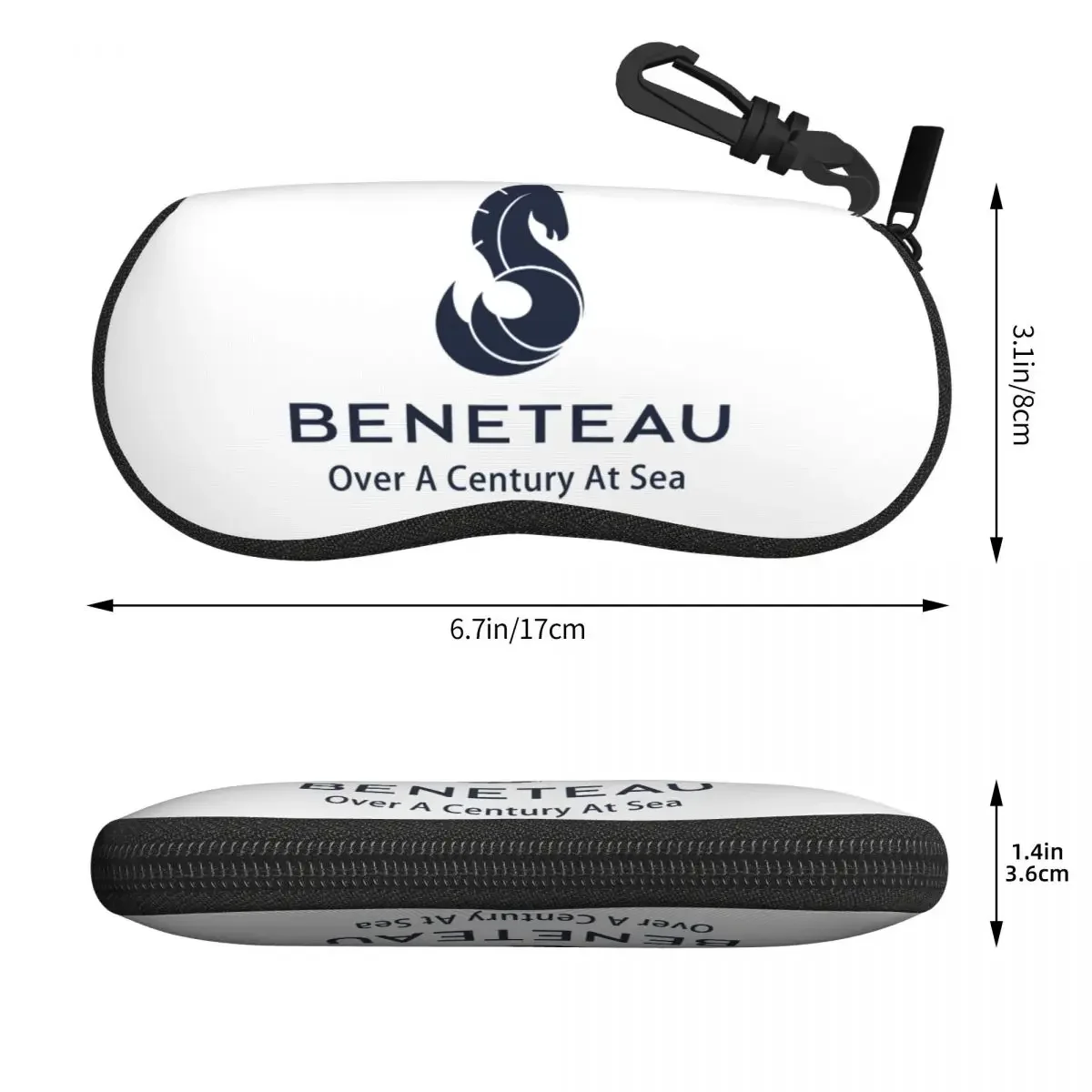 Custom Beneteaus Sailboat Sailing Yacht Shell Eyeglasses Protector Cases Men Women Sunglass Case Glasses Bag