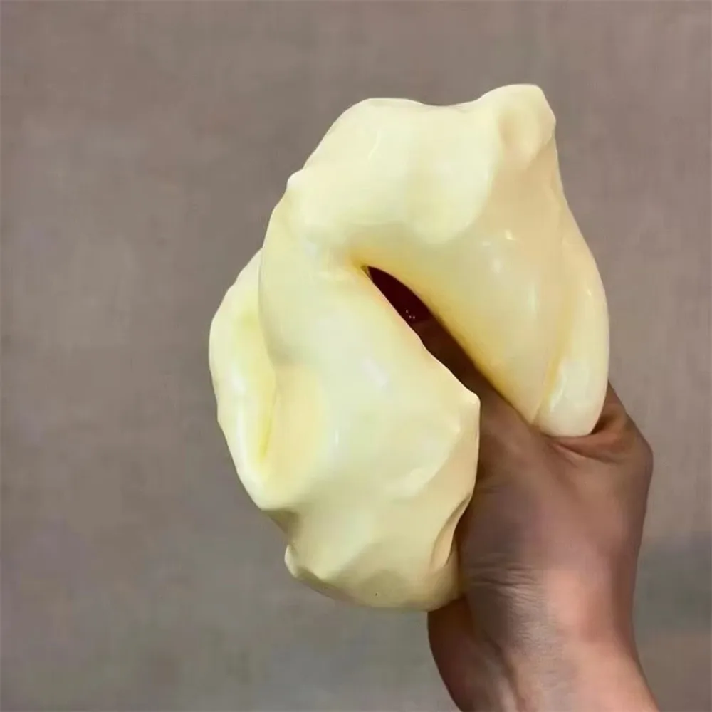 Slow Rising Cheese Squishy Soft Slow Rebound Cheese Shape Squishy Moldable Stretchy Simulated Butter Squeeze Sensory Play
