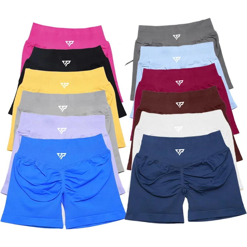 Keep That Pump Yoga Shorts Gym Shorts Recoil Scrunch Shorts Womem Seamless Silicone Printed High Quality Fitness Sport Shorts image 3