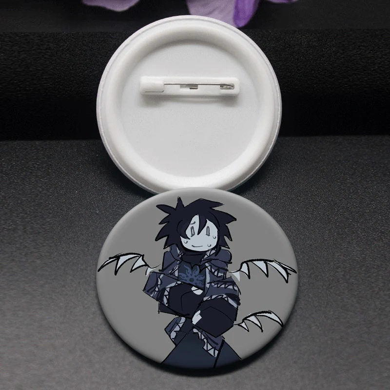 Azure X Two Time Fanart Brooches Azure Anime Button Pins Azuretime Round Cartoon Badge Backpack Decor Accessories Gifts