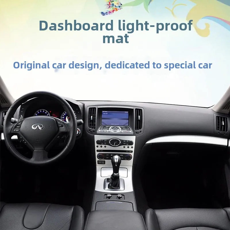 

Custom Fit Dashboard Sun Shade Mat for 2007-2013 Infiniti G25/G35/G37 - Anti-Slip UV Protection Cover
