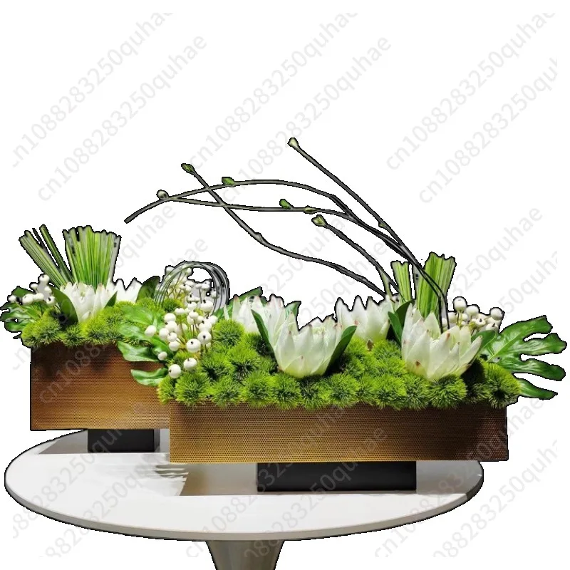 Minimalist Metal Flower Pot for Living Room, Hotel & Model Room