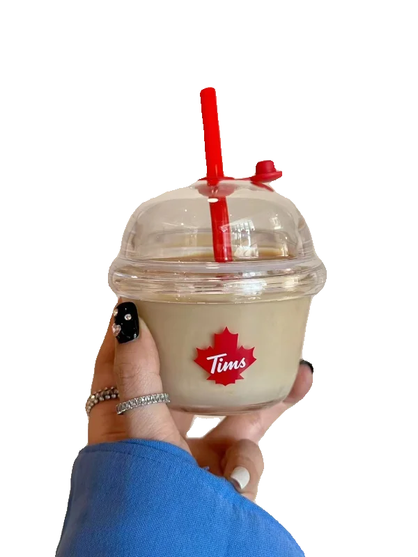 

Милая портативная кофейная чашка Dunny для холодного приготовления, бутылка для воды для девочек, стеклянная чашка Ins Sle, термостойкая круглая цилиндрическая печать...