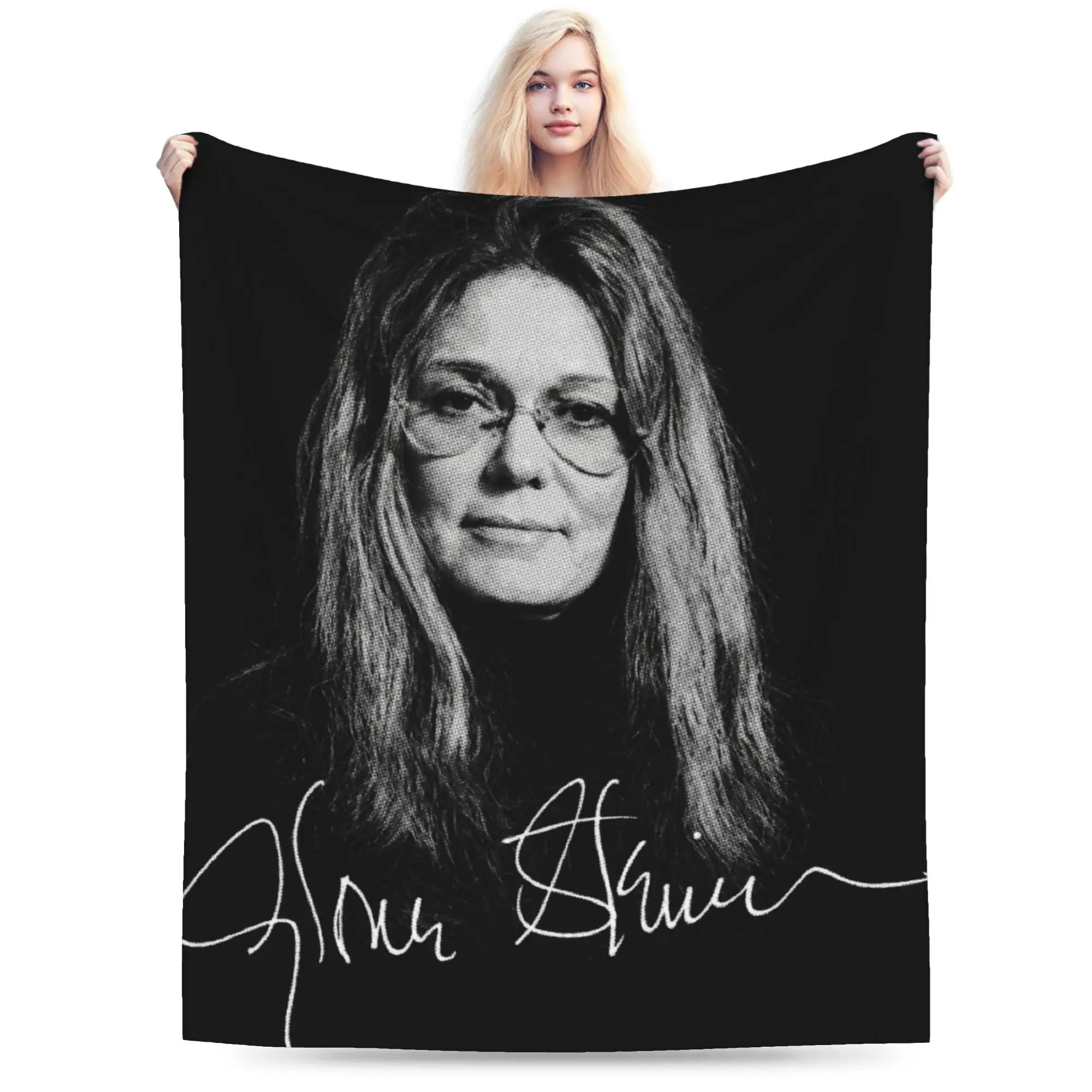 RIP Gloria Steinem  Blanket Ultra-Soft Flannel Comfort Gifts  Throw Blankets Bedspreads
