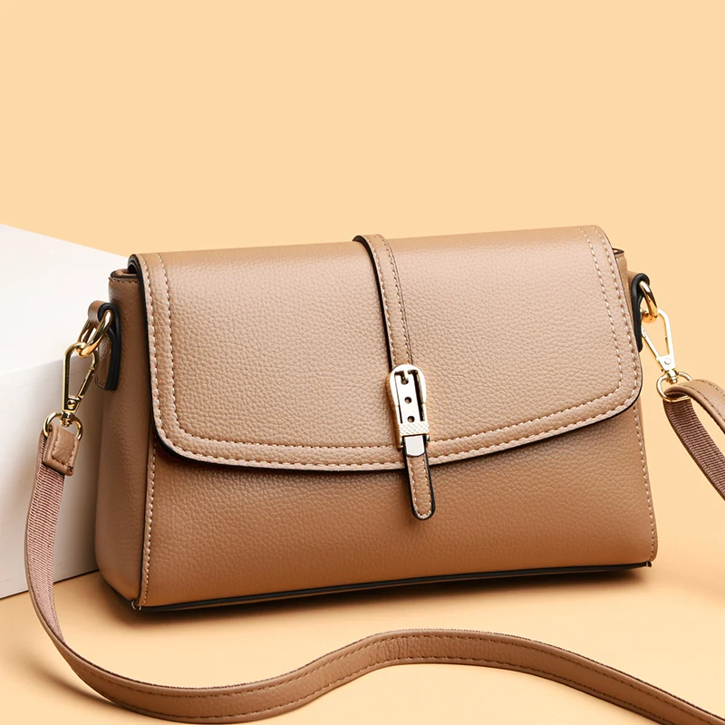 High Quality Soft Leather Handbag Women Luxury Purses Female Bag Designer Brand Ladies Shoulder Crossbody Bag 2023 Sac A Main