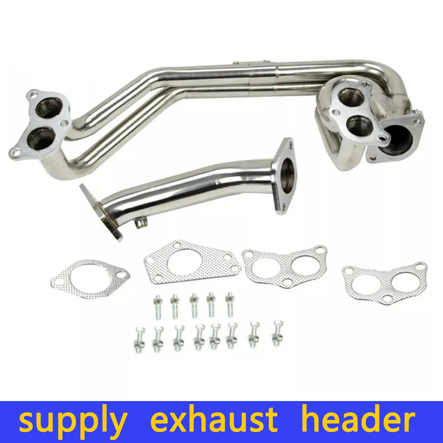 racing Manifold Exhaust Header for 08-14 Subaru Impreza WRX/ STi GE/GH/GR/GV 2.0L/2.5L EJ20 EJ25