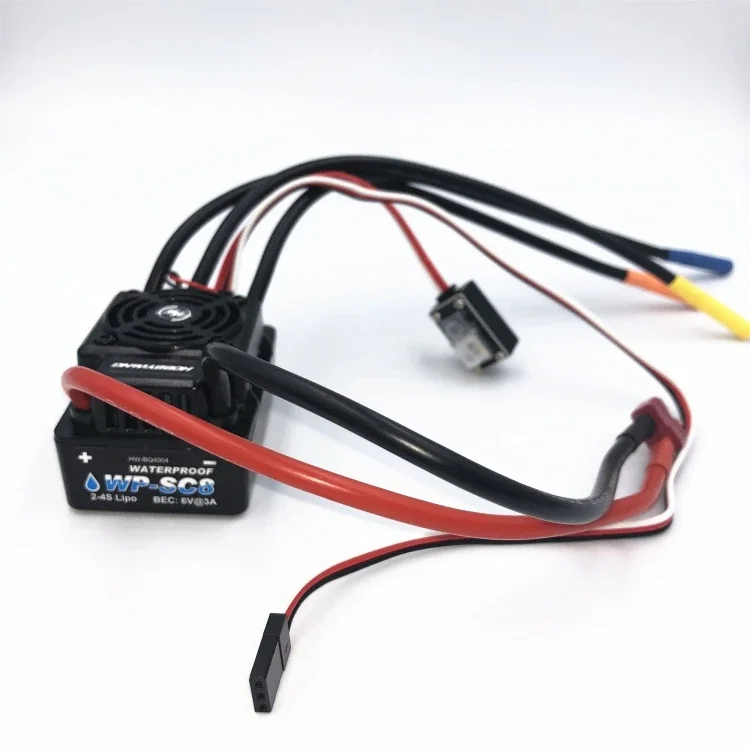 

Hobbywing EZRUN WP SC8 120A box Waterproof Brushless ESC Speed Controller 2-4S Lipo Fit 3660 3674 Motor For 1/10 1/8 RC Car