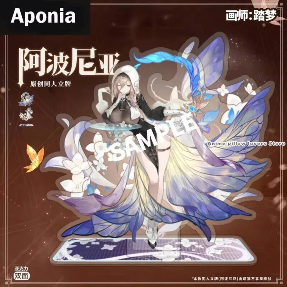 

Anime Honkai Impact 3 Aponia Acrylic Cartoon Scene Stand Figure Model Cosplay Desktop Decor Collection Gift