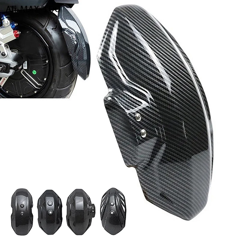 【AM3】Motorcycle Fenders Carbon Fiber Textured Fenders Electric Vehicle Fenders Universal Carbon Fiber