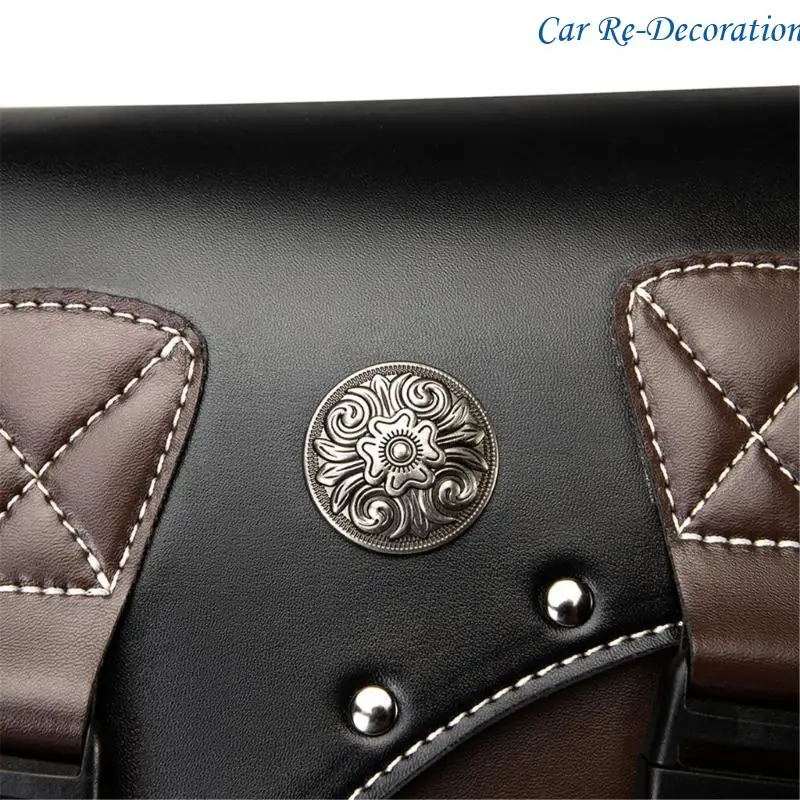 

R58D Versatile Motorcycle Saddlebags PU Leather Side Bag for Long Rides for Bike