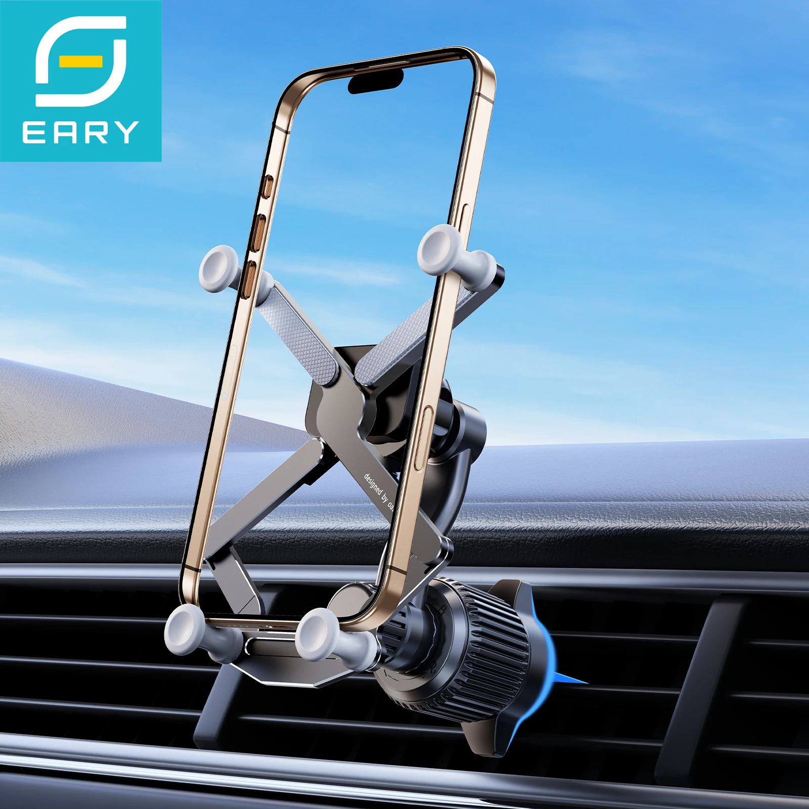 

Eary for iPhone 17 Pro Max iPhone Air 16 15 14 13 12 Plus Car Phone Holder Mount Vent Car Accessories for Samsung S25 Ultra S24