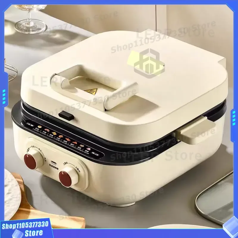 7.3kg Electric Double Sided Pancake Maker Hanging Design Commercial Cake Pan For Bakery Snack Factory Heavy Duty Heating