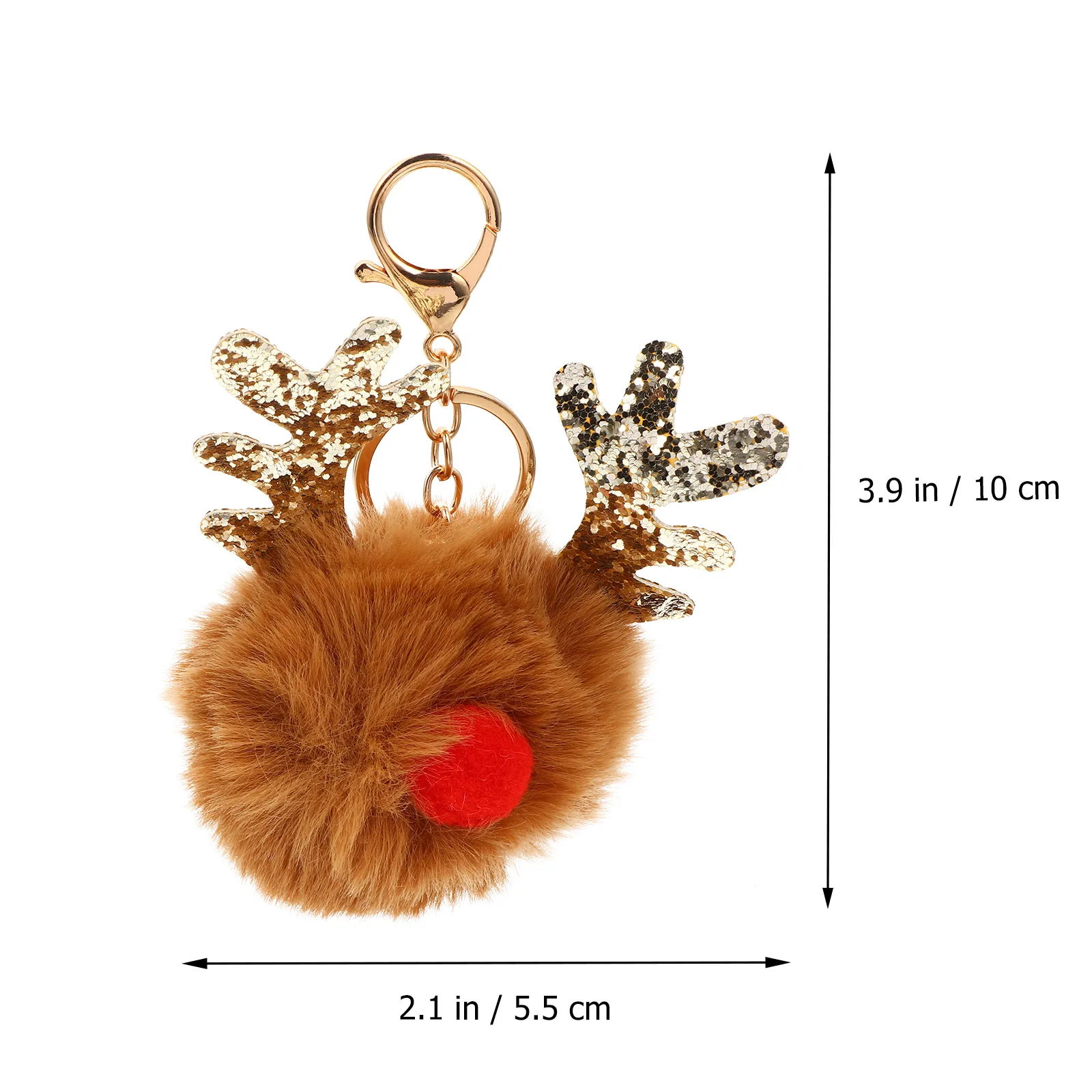 

6Pcs Key Chain Pendant Adorable Elk Design Bag Hanging Decor Car Hanging Pendant for Keys Decoration Key Chain Decoration