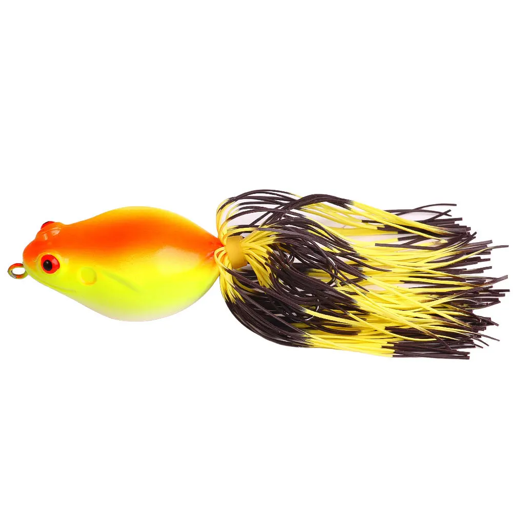 Plastic Hard Bait Thunder Frog 10CM-13.5G Luya Hard Bait Beard Thunder Frog Fishing Bait Blackfish