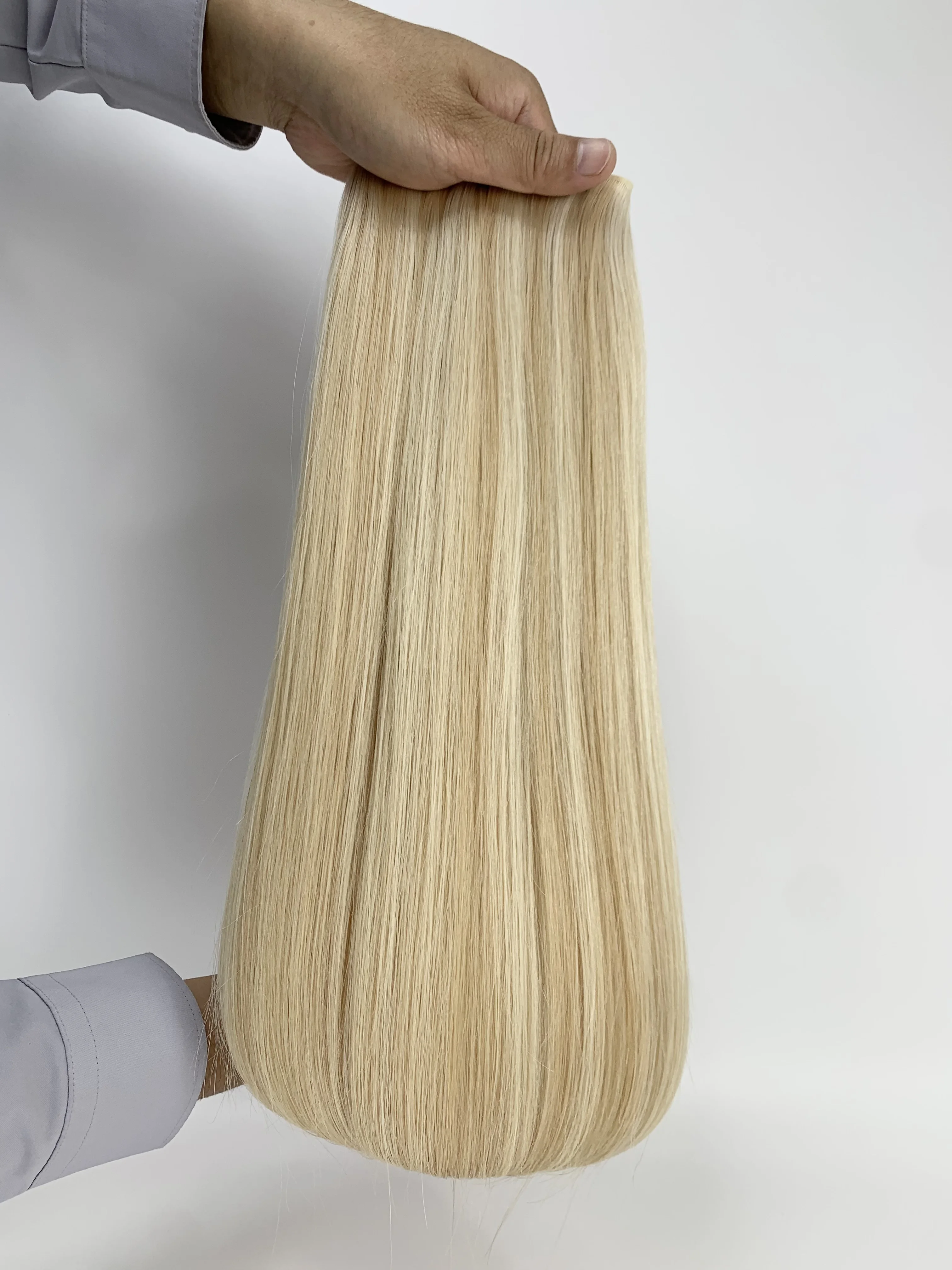 Premium 100% Echt Haar Weft Maagdelijk Haar Geen Korte Haartjes Dubbel Getrokken Netjes Afgesloten Eindjes Voor Insteek Haar Extensions & Bundels