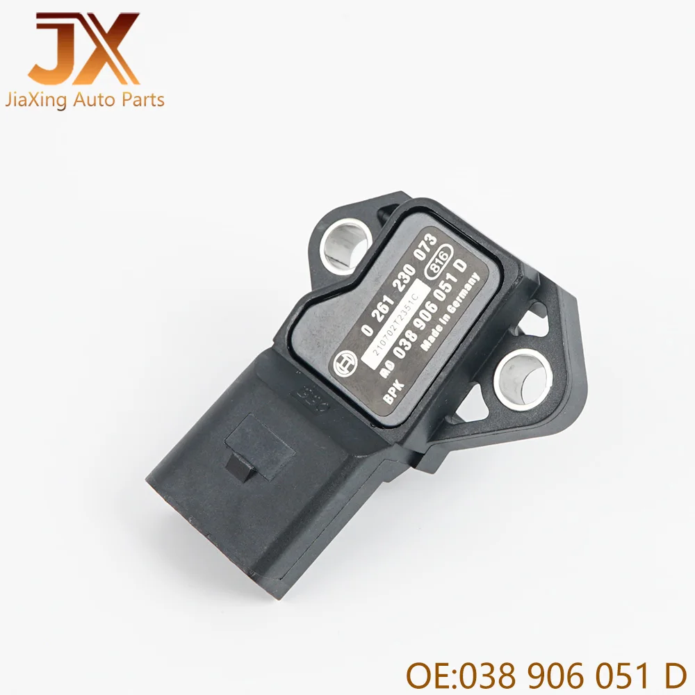 

MAP Pressure Sensor 038906051D For VW Golf Jetta MK5 MK6 Passat Audi A3 S3 Q3 A4 TT TTS 1.8T 2.0T 0 261 230 073 PS10159 84.272