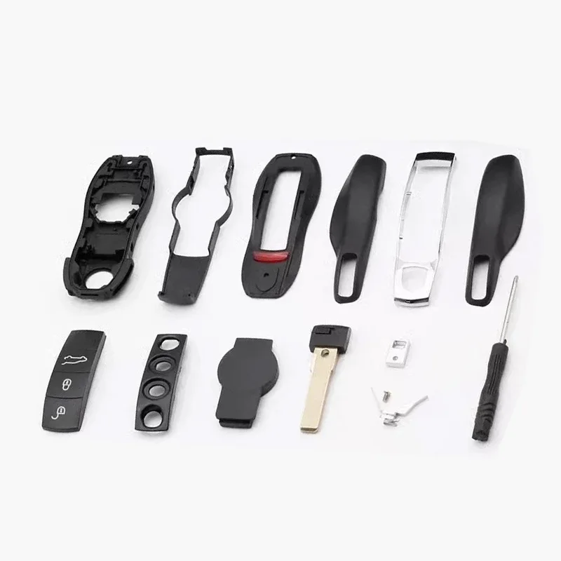 Car Key Case Housing Remote Control Modification Replace Shell Deputy Factory For Porsche Cayenne Macan Panamera 718 Boxster 911