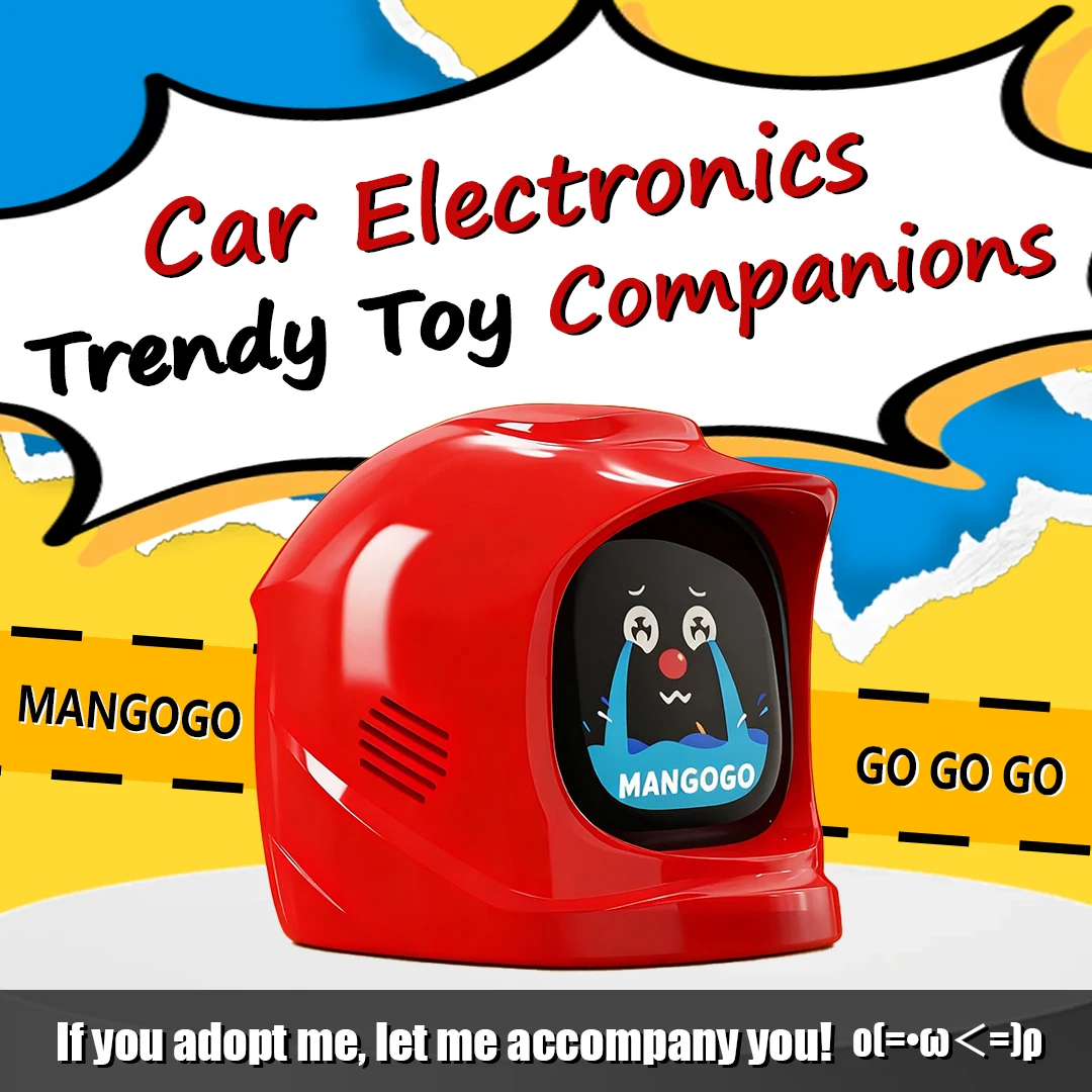 

Модный компаньон, электронный питомец для умного автомобиля - игрушка с украшением для выражения лица