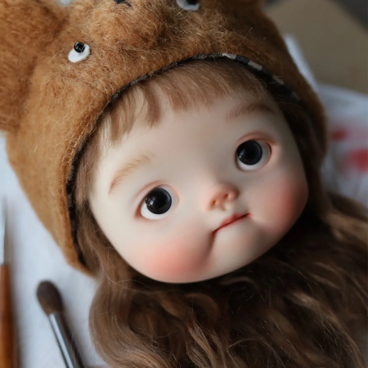 New In stock diandian 1/8 sd BJD Doll Big Head Resin Material nude No Makeup DIY Accessories Child Toys Girl Gift