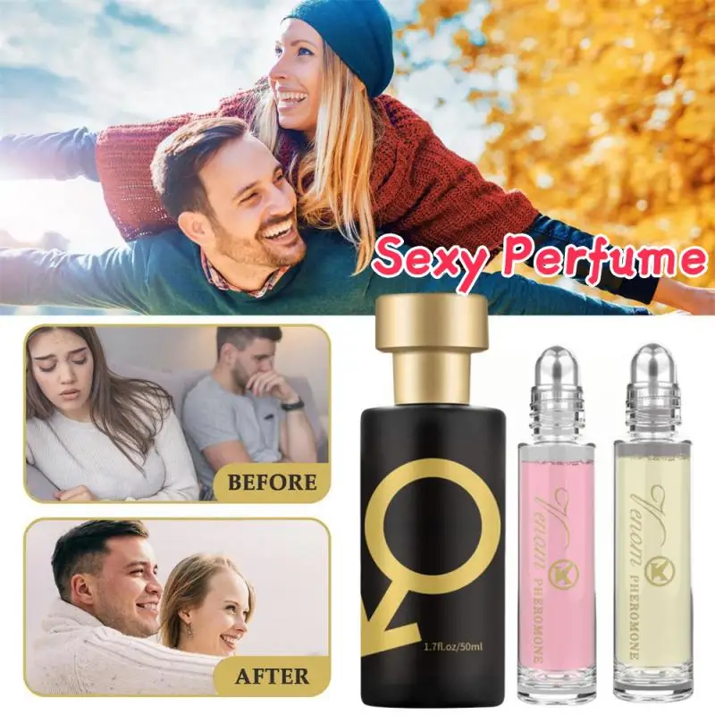 

2PC 50ML Sex Fragrance Rolling Ball Golden Lure Pheromone Perfume Dating Flirting Perfume Lasting Fragrance Oil Women Atmosphere