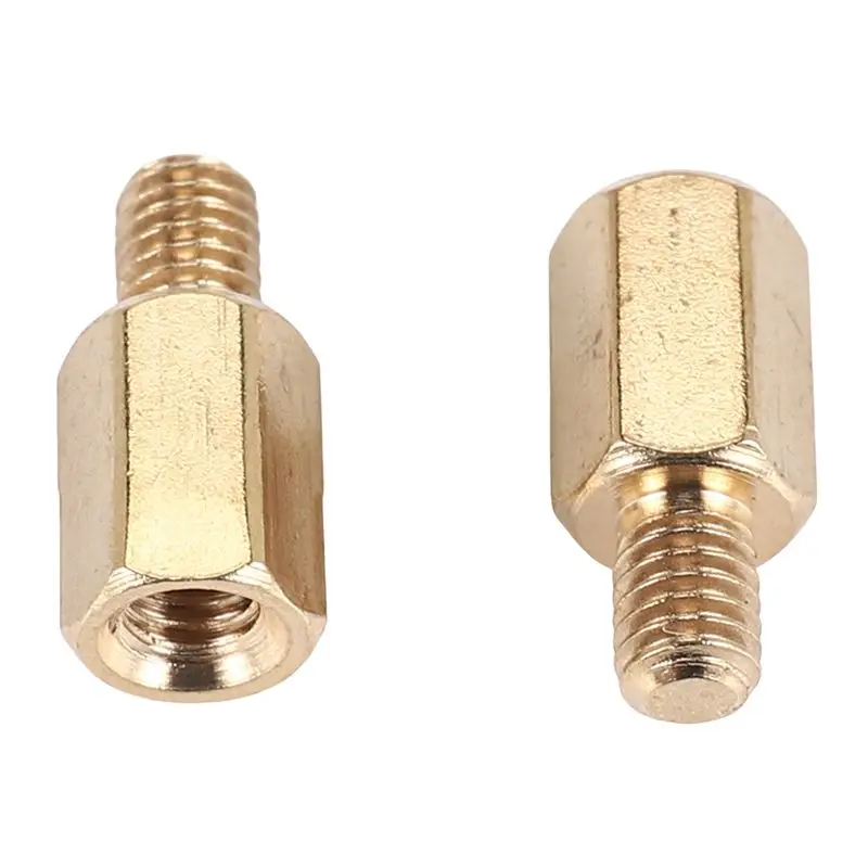 AEE3-50 Pcs PC PCB Motherboard Brass Standoff Hexagonal Spacer M3 7+4Mm