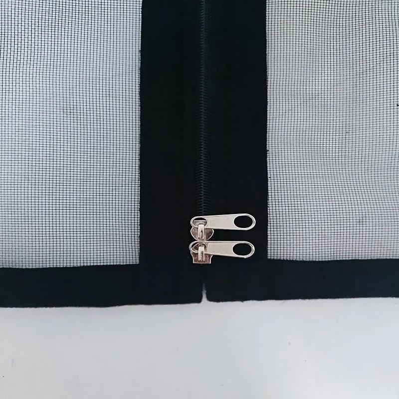 Customizable Size, Self-Adhesive & Durable Summer Home Protection Net，Flexible Zipper Eco-Friendly Odorless Mosquito Screen。