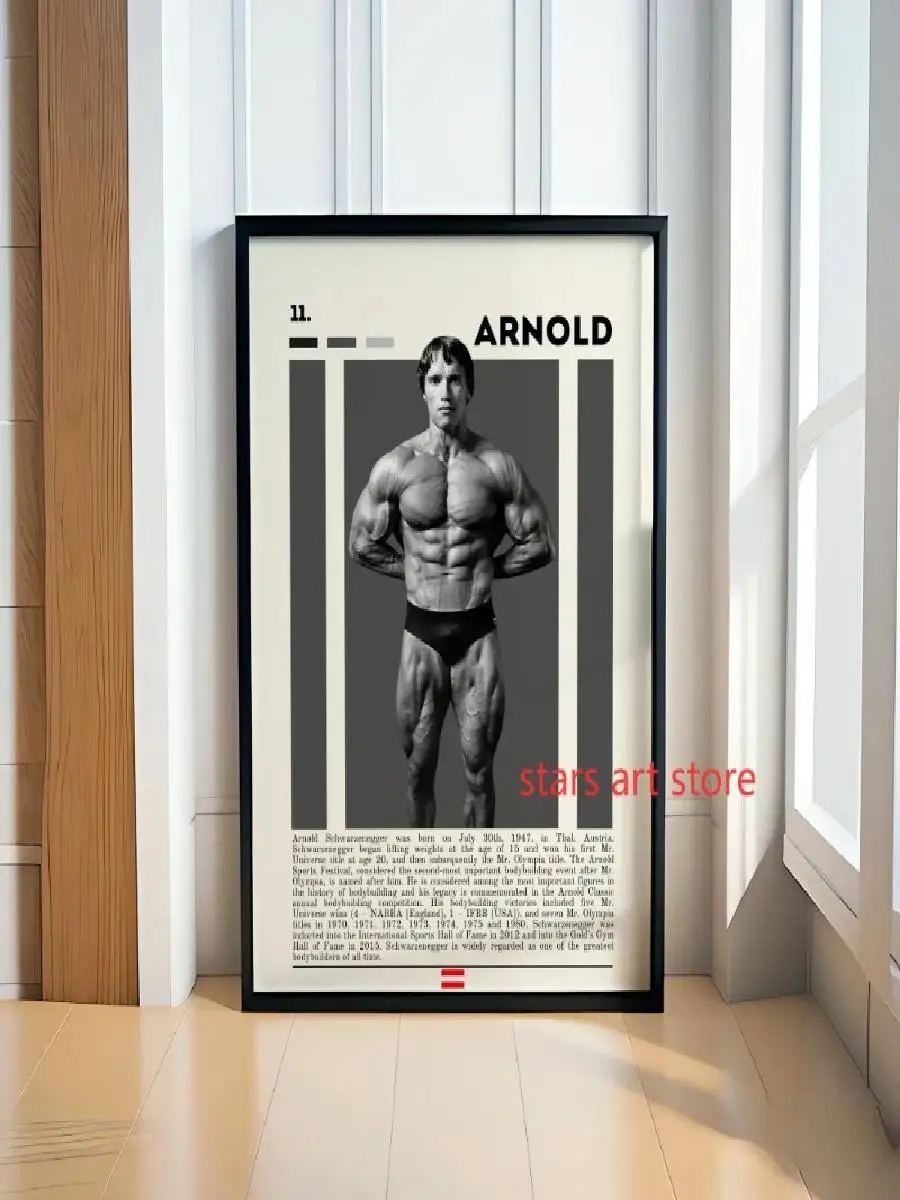 Motivational Gym Fitness Bodybuilding Art Posters  Tom Platz  Arnold Schwarzenegger Canvas Paintings Wall Prints for Home Decor