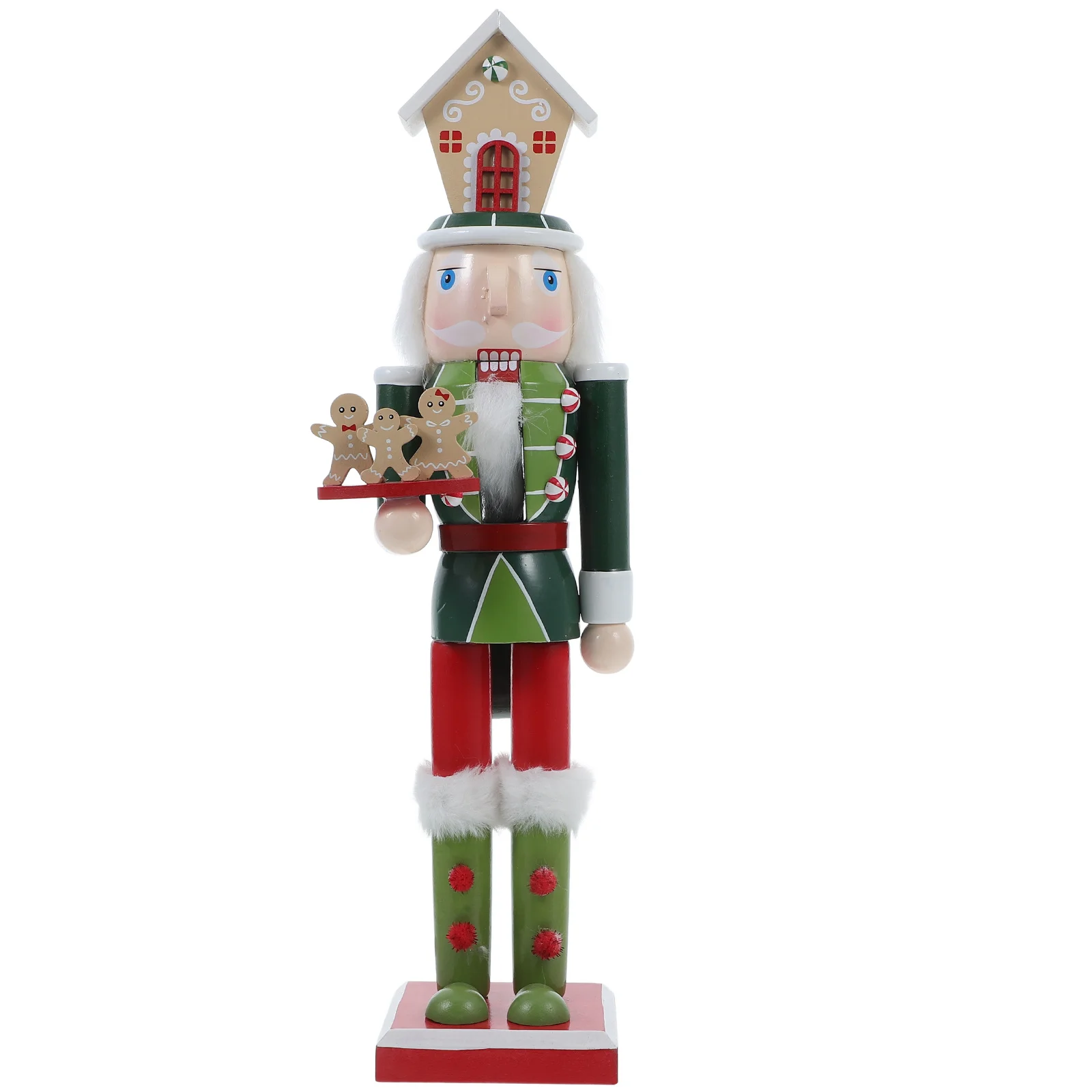 

Wooden Nutcracker Puppet Christmas Decor Desktop Wooden Nutcracker Decor Unique Design Quality Craftsmanship Festive