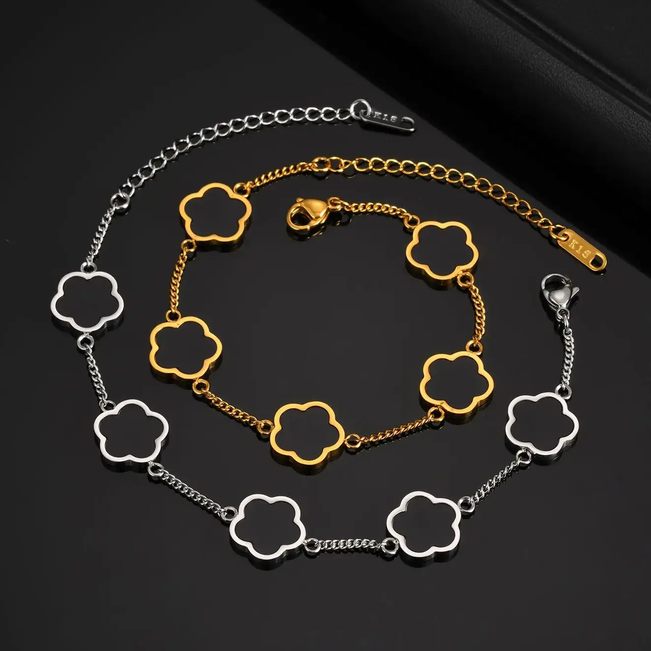 Vnox Gold Plated Ad… - image