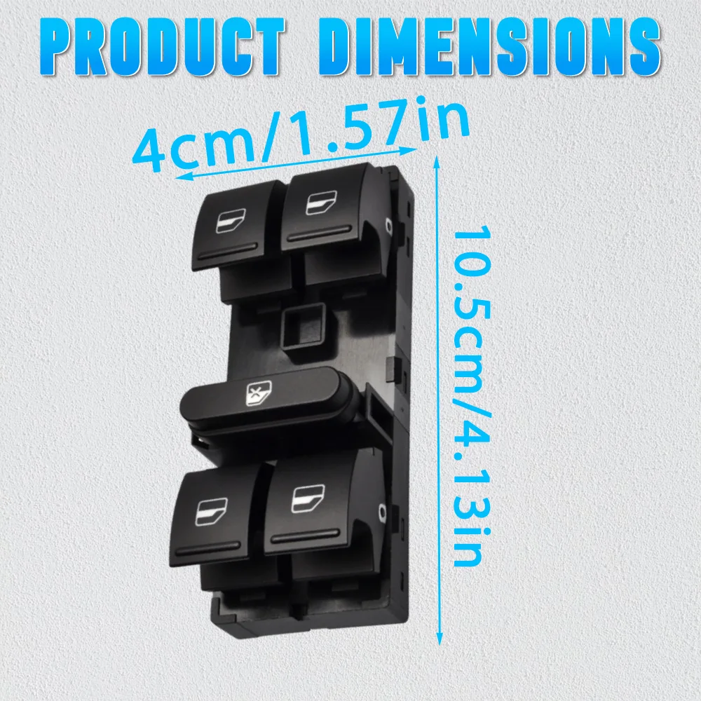 5K4959857 5K4 959 857 مفتاح التحكم في النافذة لفولكس واجن باسات 2006-2017 فولكس فاجن GTI 2007-2013 #6