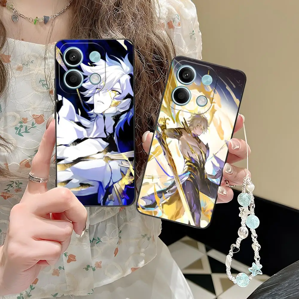 

Чехол для телефона Honkai Impact Phainon для POCO M6 M5 M4 M3 X7 X6 X5 X4 X3 F6 F5 F4 Pro GT 5G с цветной печатью, защитный роскошный чехол